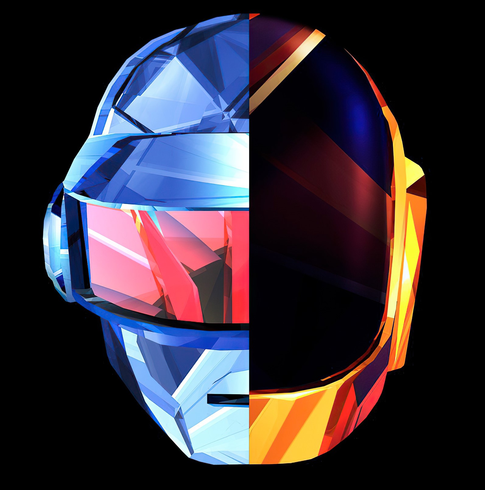 Image of an HTML project on Daft Punk